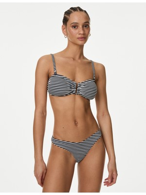 Marks & Spencer Çizgili Bandeau Bikini Üstü