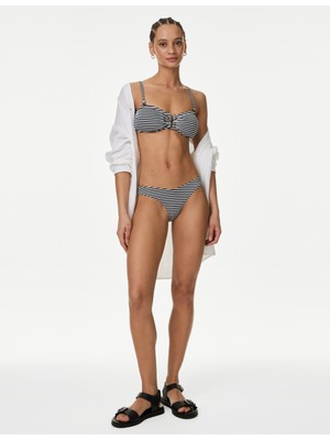 Marks & Spencer Çizgili Bandeau Bikini Üstü