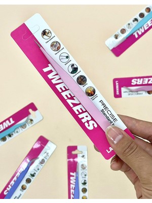 Sticker Cımbızı Düz Uçlu Pembe - Çıkartma -Washi Bant - Sticker  - Bullet Journal - Defter Süsleme