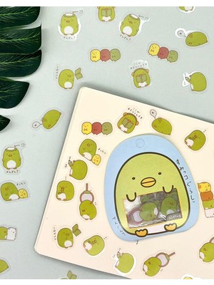 Sevimli Sumikko Gurashi Sticker Mavi Paket -Çıkartma -Bullet Journal-Defter Süsleme