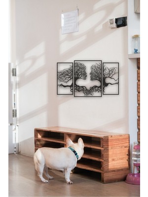 Elf Reklam Ağaç Desenli Insan Yüzü Silüet Tablo Ahşap Mdf Lazer Kesim