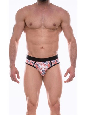 Beruflic Erkek Desenli Jockstrap Çamaşır BR425