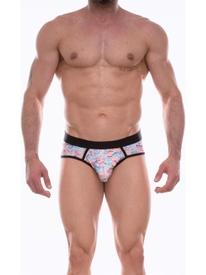 Beruflic Erkek Desenli Jockstrap Çamaşır BR429