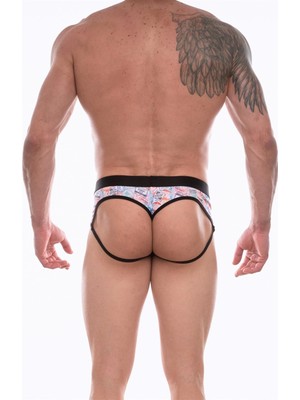 Beruflic Erkek Desenli Jockstrap Çamaşır BR429