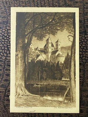 Almanya Reich Dönemine Ait 1925 Yılında Prof. Dr. W. Levison Gönderilmiş Taşbaskı Posta Kartı Postadan Geçmiş Maria Lach - Bonn  Pfennig Deutsches Reich Kartal Pullu