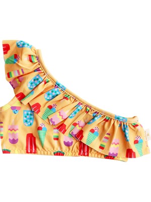 Miela Kids Uv Korumalı Ruffle Tek Omuz - Ice Cream