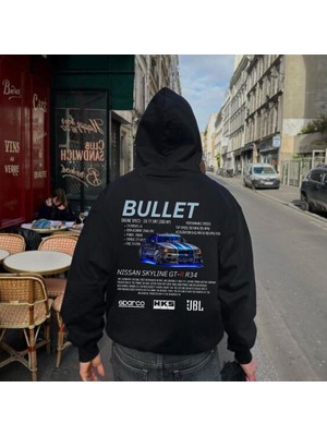 Touz Moda Nissan Bullet Cars Sweatshirt Siyah