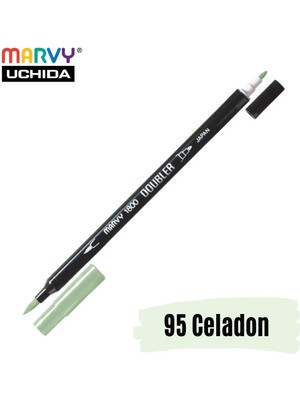Marvy Artist Brush Pen 1800 Çift Taraflı Firça Uçlu Kalem 95 Celadon