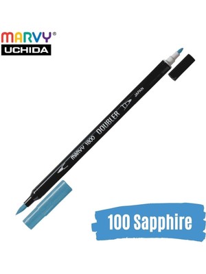 Marvy Artist Brush Pen 1800 Çift Taraflı Firça Uçlu Kalem 100 Sapphire