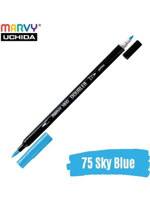 Marvy Artist Brush Pen 1800 Çift Taraflı Firça Uçlu Kalem 75 Sky Blue