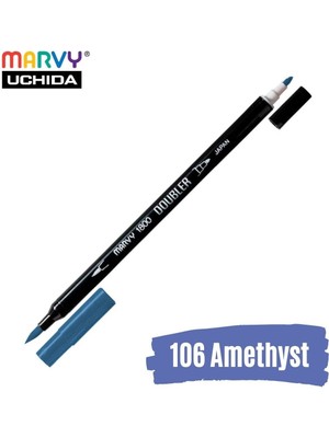 Marvy Artist Brush Pen 1800 Çift Taraflı Firça Uçlu Kalem 106 Amethyst