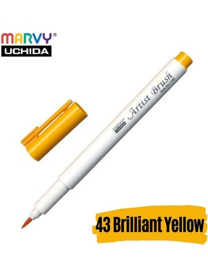Marvy Artist Brush Pen 1100 Firça Uçlu Kalem 43 Brilliant Yellow