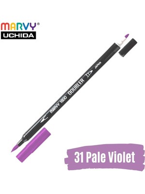 Marvy Artist Brush Pen 1800 Çift Taraflı Firça Uçlu Kalem 31 Pale Violet
