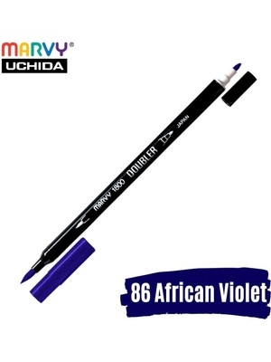 Marvy Artist Brush Pen 1800 Çift Taraflı Firça Uçlu Kalem 86 African Violet