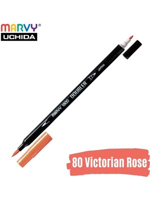 Marvy Artist Brush Pen 1800 Çift Taraflı Firça Uçlu Kalem 80 Victorian Rose