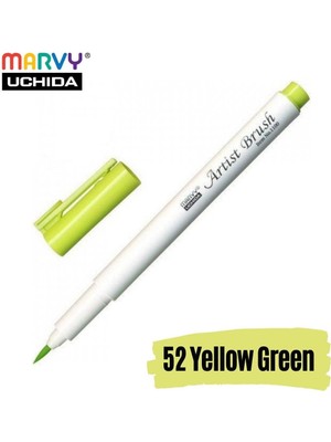 Marvy Artist Brush Pen 1100 Firça Uçlu Kalem 52 Yellow Green