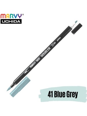Marvy Artist Brush Pen 1800 Çift Taraflı Firça Uçlu Kalem 41 Blue Grey