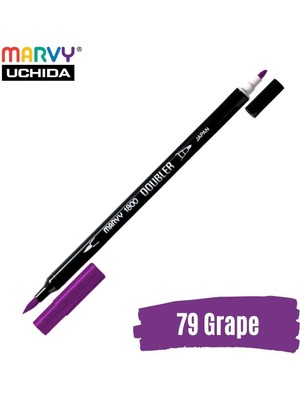 Marvy Artist Brush Pen 1800 Çift Taraflı Firça Uçlu Kalem 79 Grape