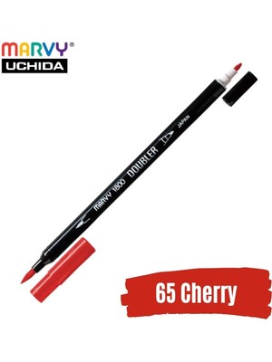Marvy Artist Brush Pen 1800 Çift Taraflı Firça Uçlu Kalem 65 Cherry
