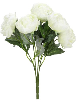Dekorsende Yapay Şakayık Demeti Beyaz 50 cm