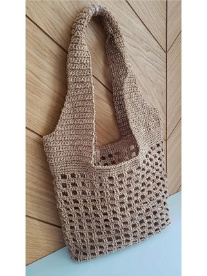 Pera Art Macrame Design Kibele Model Kağıt Ip Çanta