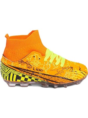 Lion Super Mercury Bilekli Çoraplı Krampon Futbol Ayakkabısı