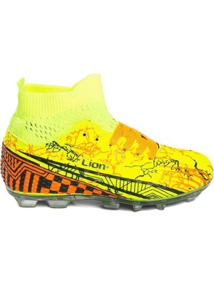 Lion Super Mercury Bilekli Çoraplı Krampon Futbol Ayakkabısı LİON-571-KR