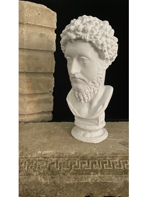 Root Made Roma Imparatoru Marcus Aurelius 20CM Dekoratif Obje Kitaplık Dekor Hediyelik Biblo