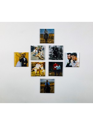 N1 Craft Kişiye Özel Fotoğraf 8li Set Mıknatıslı Magnet