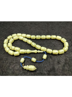 İskeçe Tesbih Dalgıç Usta Eseri Imzalı Nadir Renk Fransız Galalit Sertifikalı 4972