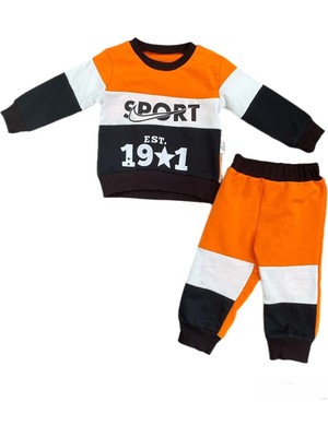 Alp Kids Sport Baskılı Yazılı Erkek Bebek Takım