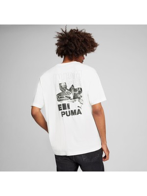 Puma Graphics Bicycle Kick Tee Erkek T-Shirt