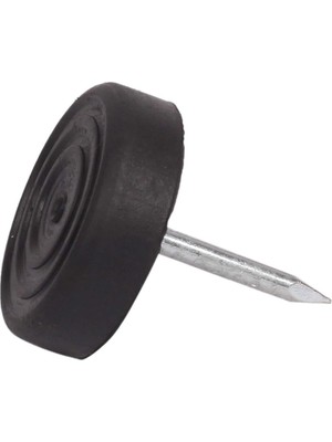 Store Çivili Masa Sandalye Yumuşak Plastik Kaydırmaz Zemin Koruyucu 20'li 15 mm Siyah