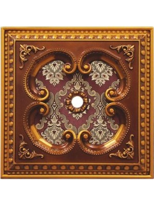 Bazaar Avm 60X60 Kare Kahve  Renk Saray Tavan Göbek