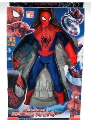 Spiderman Sesli Işıklı Yeni Version Örümcek Adam Figür Oyuncak