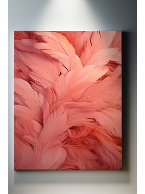 SuAla Modern Temalı, Kırmızı Tüyler TABLO-494