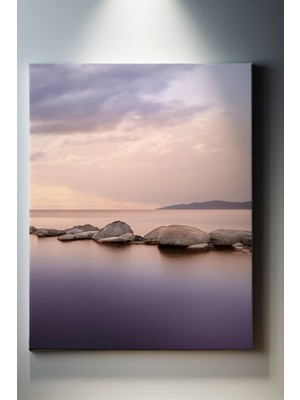 SuAla Deniz Temalı, Göl Kayalığı Kanvas TABLO-193