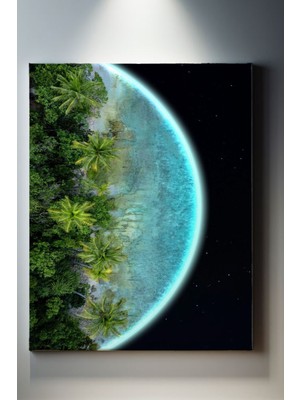 SuAla Manzara Temalı, Ada Gezegeni Kanvas TABLO-231