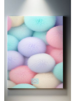 SuAla Modern Temalı, Doodle Tüy Topu TABLO-321