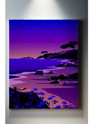 SuAla Illüstrasyon Temalı, Deniz Kenarı TABLO-401