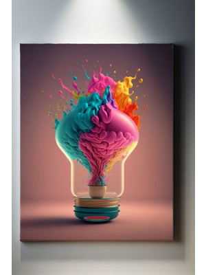 SuAla Minimalist Temalı, Renk Ampülü TABLO-347