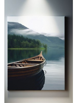 SuAla Deniz - Gemi Temalı, Göl Kayığı Kanvas TABLO-184