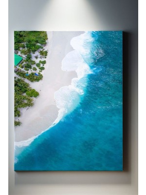 SuAla Deniz Temalı, Ada Kenarı Kanvas TABLO-275