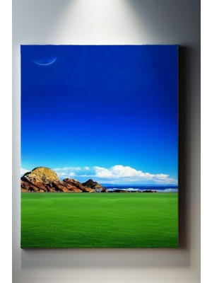 SuAla Manzara Temalı, Yeşil Vadi Kanvas TABLO-246