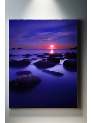 SuAla Modern Temalı, Sis Kayalığı Kanvas TABLO-188