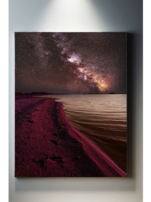 SuAla Modern Temalı, Kızıl Gece ve Gökyüzü Tablo-98