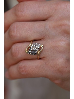 Yenigün Kuyumculuk 14 Ayar Altın Taşsız Işıltılı Yüzük