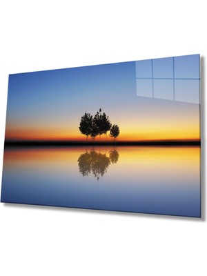 Miyrem  Miyrem Glasses Collection -A1^#  Doğa Manzara Cam Tablo