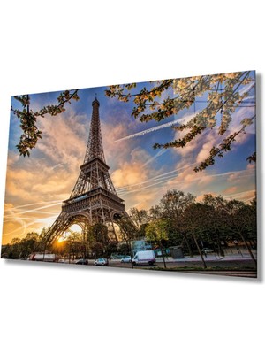 Miyrem  Miyrem Glasses Collection -A1^#  Fransa Paris Eyfel Kulesi Cam Tablo