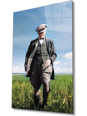 Miyrem  Miyrem Glasses Collection -A1^#  Atatürk Portresi Cam Tablocam Tablo